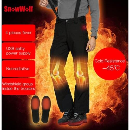 Outdoor Sports Pants Mens Winter Pants Waterproof Ski Pants Winter Snowboard Pants Ski Trousers Windproof Ski Trousers Men