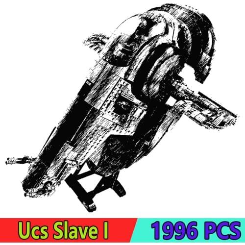 In Stock Ucs Slave I No.1 Building Block 75060 1996pcs Bricks Movies Model Toys Educational