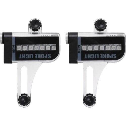 Bicycle Cycling Bike Tyre Tire Wheel Valve 14 LED Flash Spoke Cycling Safety Warning Light Lamp Bike Spoke Decorations Bicycle
