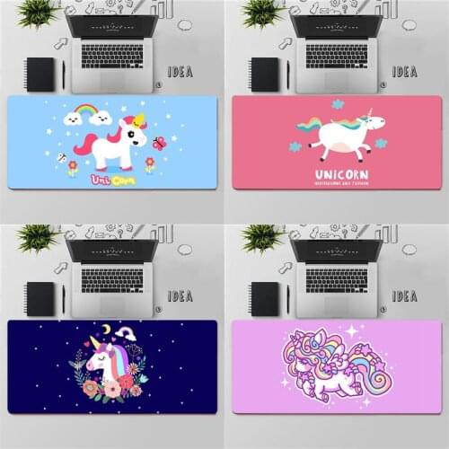 YNDFCNB Top Quality Cute Cartoon Unicorn DIY Design Pattern Game mousepad Free Shipping Large Mouse Pad Keyboards Mat
