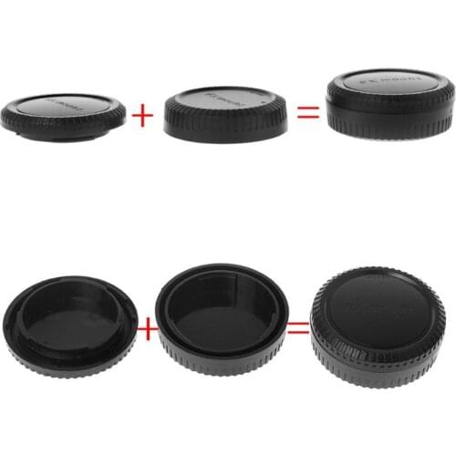 Rear Lens Body Cap,Camera Cover,Anti-dust,Protection,Plastic Black for Fuji FX X Mount,Camera Accessories