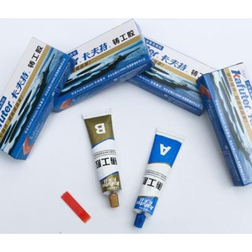 2pcs Industrial AB Glue Strong Adhesive Heat Resistance Cold Weld Metal Repair Casting Paste Quick-drying Sealant