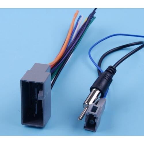 2 pcs Radio Stereo Wire Wiring Harness Cable Antenna Adapter Fit For Honda Civic CRV Odyssey Jazz Acura TSX