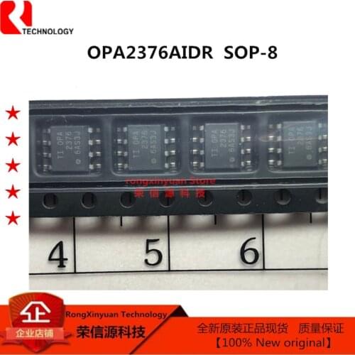 5 pcs/lot OPA2376AIDR OPA2376 2376 SOP-8 Low-Noise, Low Quiescent Current, Precision Operational Amplifier 100% New original