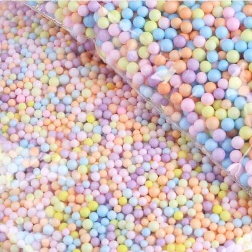 9G Color Foam Balls Slime Filler Mini Bubble Ball Gift Box DIY Small Tiny Foam Beads Ballon Foam Filler Party Decor