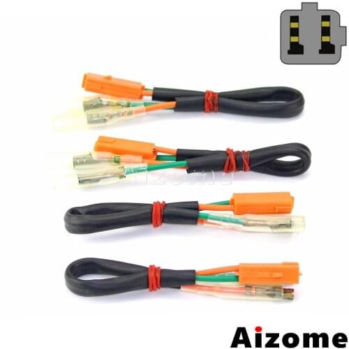 Motorcycle Turn Signals Light Adapter Wire Connectors For Kawasaki Z125 Z250 Z300 ZX600 Z650 Z750S Z750R Z800 ZR800 Z900 Z1000