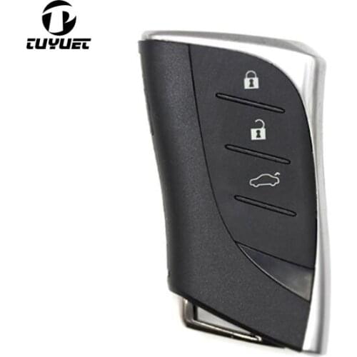 Smart Prox Remote Car Key Shell Case for Lexus ES300h ES350 ES200 ES260 LS350 LS500h, Fob 3/ 4 Buttons With Uncut Blade