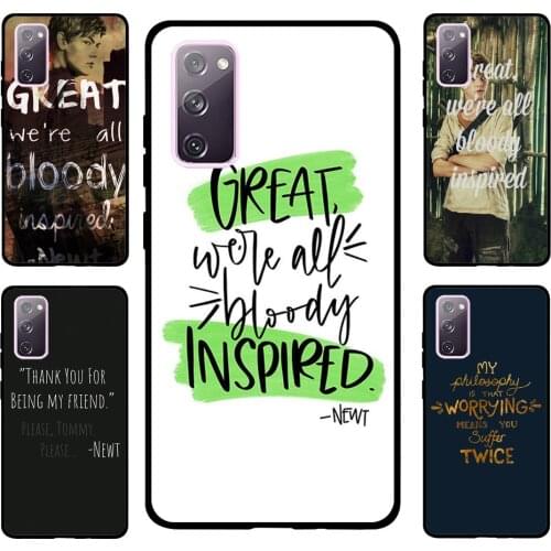 Newt Quotes The Maze Runner Case For Samsung Galaxy S20 FE S8 S9 S10 Plus S10e Note 10 Plus Note 20 S21 Ultra Cover