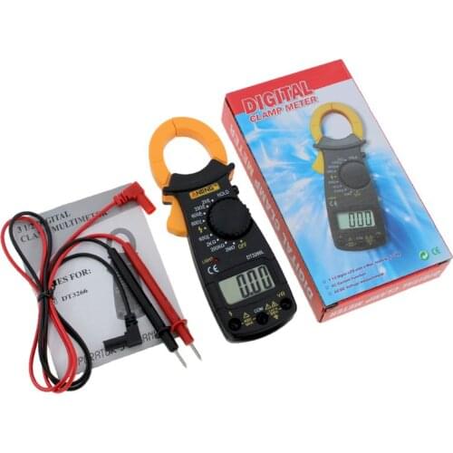 1 Pc DT-3266L Digital Clamp Meter 600A AC/DC Multimeter Voltage/Ohm/Current Tester