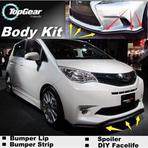 For TOYOTA Ractis Space Verso S For Subaru Trezia Bumper Lip / Front Spoiler Deflector For Car Tuning / Body Kit / Strip Skirt