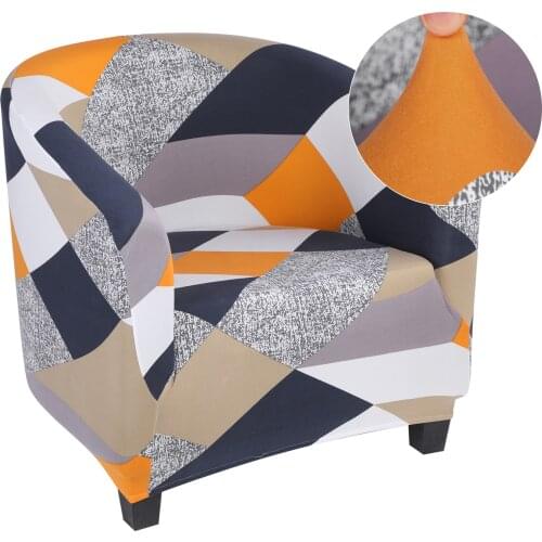 Printed Spandex Elastic Sretch Bathtub Sofa Cover Armchair Seat Slipover Protector Washable Dustproof Home Chair Decoration 1pc