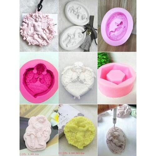 Angel series gypsum ornament chocolate mould mold car hanging baking Kitchen tools