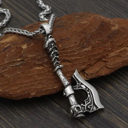 Hot Selling Nordic Viking Amulet Pirate Navia Axe Pendant Trendy Men Necklace Jewelry Punk Style Accessories Gift цепь на шею