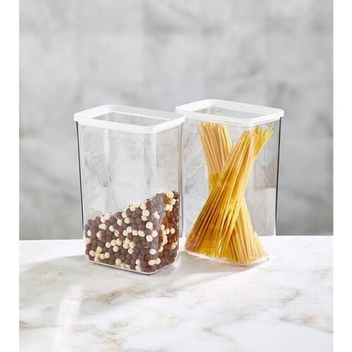 Synergy Store Rectangle Clamshell Transparent Food Storage Container 4'lü Set