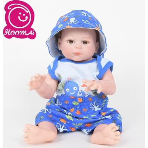 Bebe Reborn Doll Full Body Silicone Realistic Baby Dolls Handmade Reborn 20" 50CM Realista for Childrens Day Gift Baby Doll Toy
