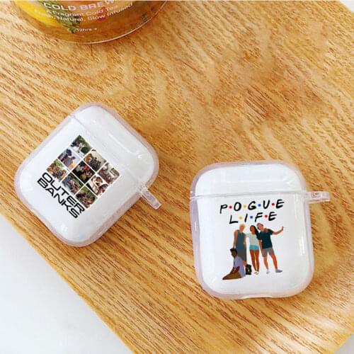 Soft Silicone Transparent Case for Airpods 2 1 Cover for Airpods Outer Banks - Livin' The Pogue Life Earphone Cover