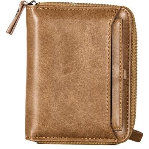 New Men Wallets Purse Bifold Short PU Leather Mens Wallets Small Gift Zipper Male Wallet Brand Card Holder Coin Money Purses