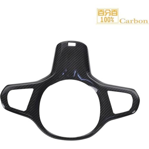Car Carbon Fiber Steering Wheel Trim Cover Stickers Trim for 3 Series G20 Steering Wheel Cover Interior