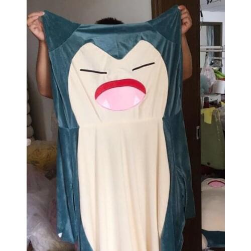 New 30-200cm Snorlax plush pillow Big soft anime snorlax plush toy With Zipper Only Cover No Filling kids gift for Christmas