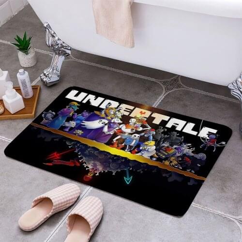 Undertale Cheaper Anti-slip Modern Area Rugs Living Room Balcony Bathroom Printed Carpet Doormat Hallway Bath Mat