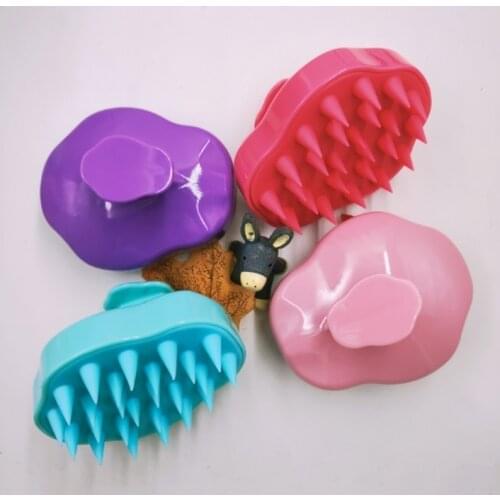 Silicone Head Body Scalp Massage Brush Comb Shampoo Hair Washing Comb Shower Brush Bath Spa Slimming Massage Brush