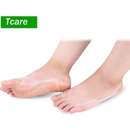 1Pair Soft Silicone Gel Bunion Pad Toe Loops - Toe Corrector Cushions & Separates Toes Cushions & Separates Toes Relieve Pain