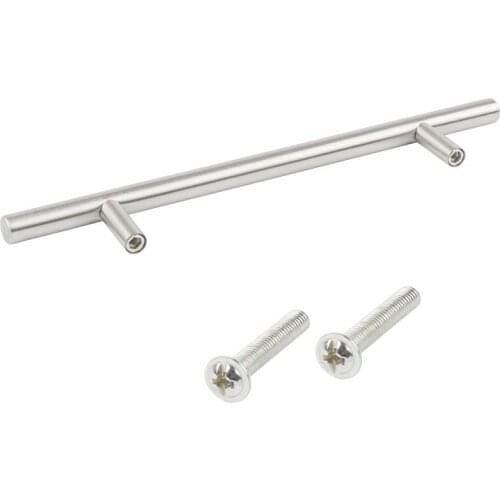 Pack Of 20 Furniture / Cabinet / Drawer Handles Made Of Stainless Steel, Overall Width 200Mm, T-Handle Center 128Mm, Furniture H