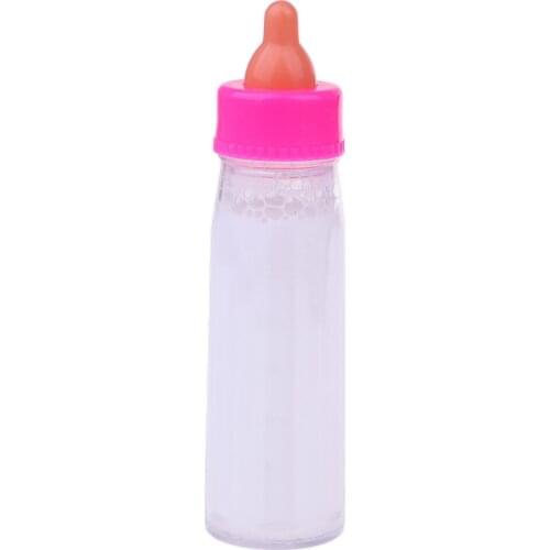 Newborn Baby Doll Magic Feeding Bottle Reborn Milk Bottle with Pacifier Disappearing Fake Drinking Bottle (Single Bottle)
