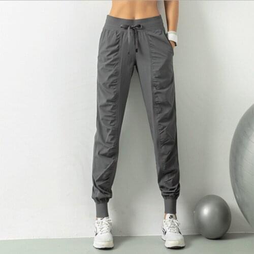 Women Slim Fit Thin Loose Sports Running Gym Dance Athletic Energy Autumn Quick Drying Yoga Ankle Banded Pants