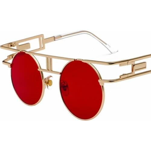 Women Sunglasses 2021 Round Sunglasses Men Metal Frame Punk Style Eyegalsses Female Wholesale Sunglasses gafas de sol