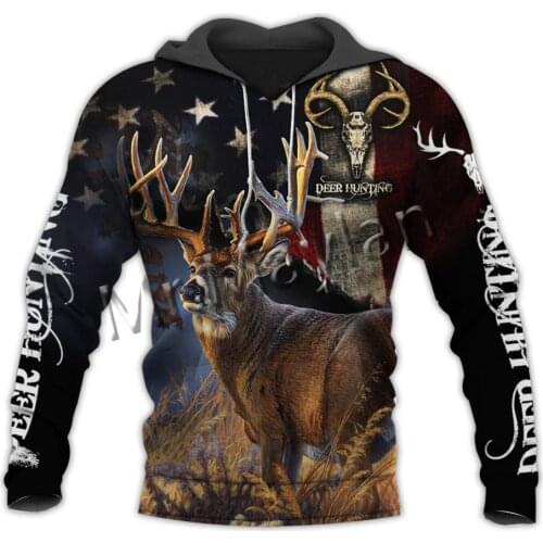 Animal Hunter Deer Hunting Camo MenWomen Leisure Tracksuit 3D Print Fashion Hoodie / Zipper / Sweatshirt / Jacket /Harajuku S-67