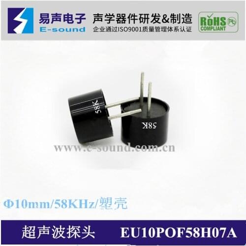 10mm Open High Frequency Ultrasonic Probe Sensor 58KHz Small Angle Small Size Good Directivity