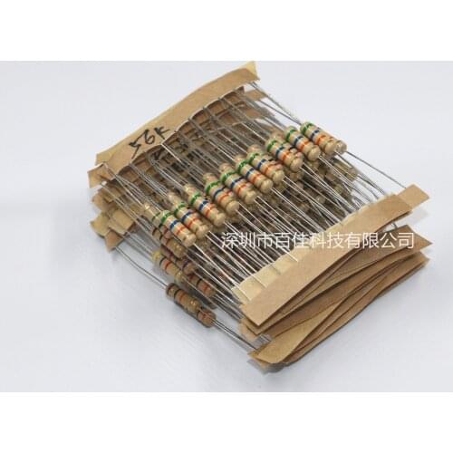 200pcs 20 Specifications × 10pcs 10 Euro-1M 1W Carbon Film Resistor Pack 10 Each