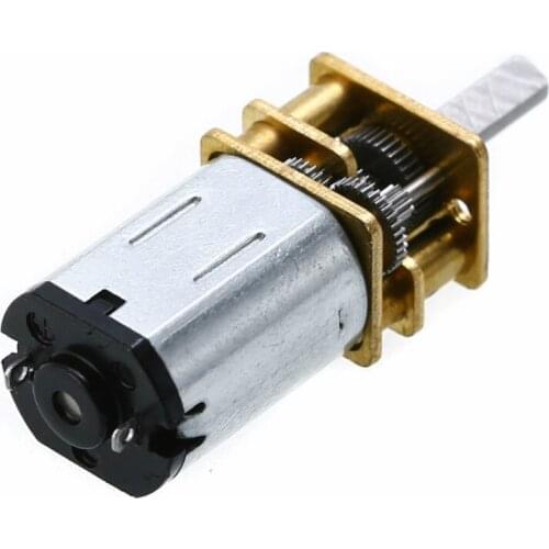3 Styles High Quality DC 3V/6V/12V N20 Mini Micro Metal Gear Motor with Gearwheel DC Motors 15/30/50/60/100/200/300/500/1000RPM