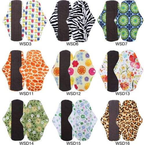 9 Types Women Reusable Washable Panty Liner Bamboo Charcoal Cloth Sanitary Menstrual Mama Pad Soft Superfine Fiber Mama Care Use