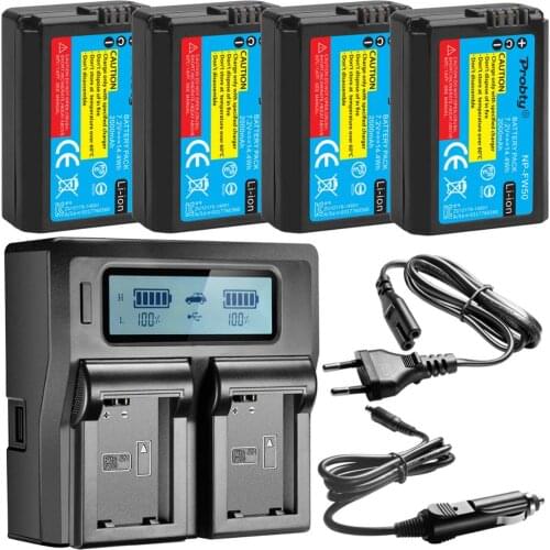 FOR SONY NP-FW50 NP FW50 Camera Battery +Rapid LCD Charger for Sony Alpha a6500 a6300 a6000 a5000 a3000 NEX-3 a7R a7S NEX-7