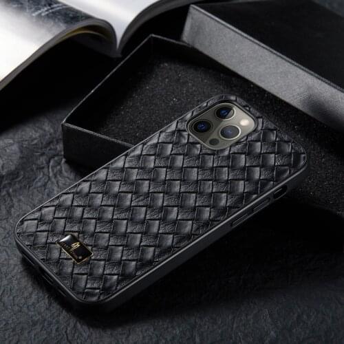 Leather + Soft Black Silicone Back Cover For iPhone 7 8 X XR XS 11 12 Pro Max Mini Phone Case For iPhone12 Full Edge Protect