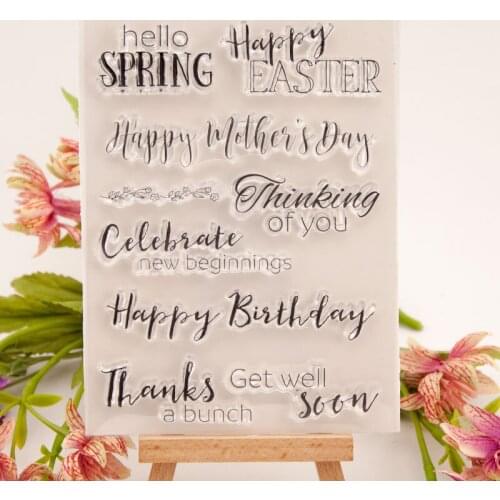 Word Clear Stamp Or stamp for DIY Scrapbooking/Card Making/Kids Fun Decoration Supplies A2111