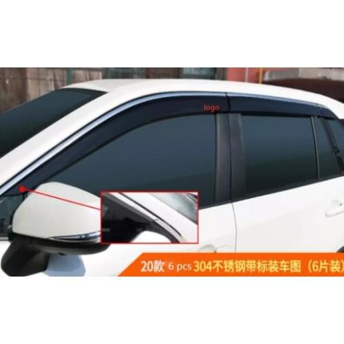 For Toyota RAV4 2009-2013,2014-2019,2020 Side Window Deflector Sun Rain Deflector Weather Shield JC