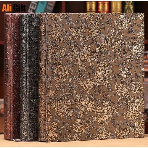 600 Pockets 5 Inch Interleaf Type Big High Capacity Photo Album PU Leather Photo Albums Handmade DIY Commemorative Family Flower