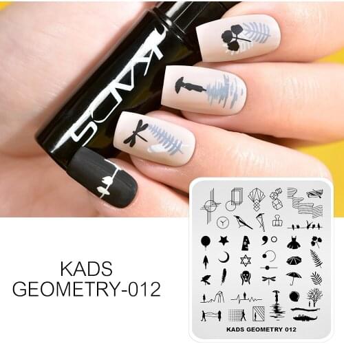 Geometry Series Nail Stamping Plates Stamping Template Nail Stencils Nail Stamp Stamping Plate Stampers Nails Art Manicure