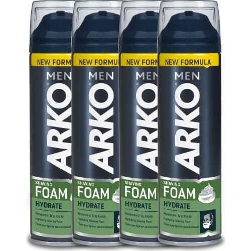 Arko men cool shaving cream formula cooling shaving experience for vitamin E and special refreshing fragnance includes-K