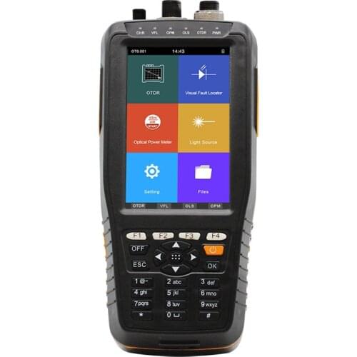 Multi-Function TM290 Smart Handy OTDR SM 1310/1550nm 22/20dB 60km + Visual Fault Locator 10mW +Optical Power Meter +Light Source