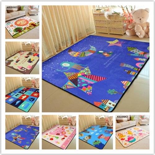 Cartoon Kids Multi-size Carpets Child Bedroom Crawl Mat Baby LivingRoom Play Game Rectangle Tapete Child Room Home Big Area Rugs