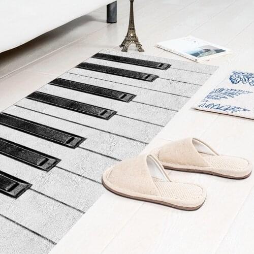 False Carpet Wall Floor Stickers Home Decal Non-slip Piano PVC Sticker 60x120cm
