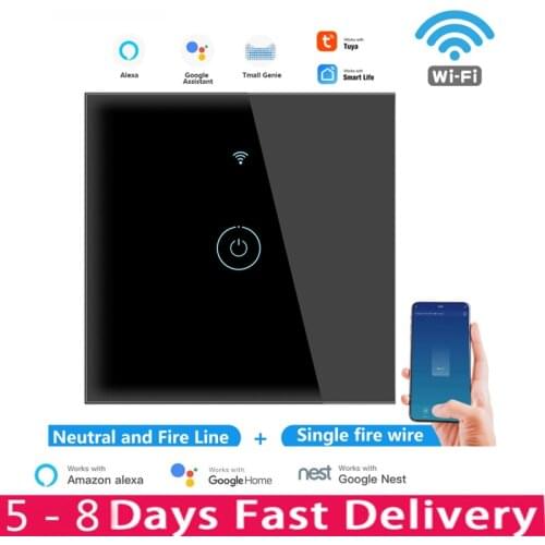 1/2/3 Gang Wifi Wall Touch Switch Smart Light Switch 110-250V Home Wall Button Tuya Smart Home Work With Alexa Google Assistant