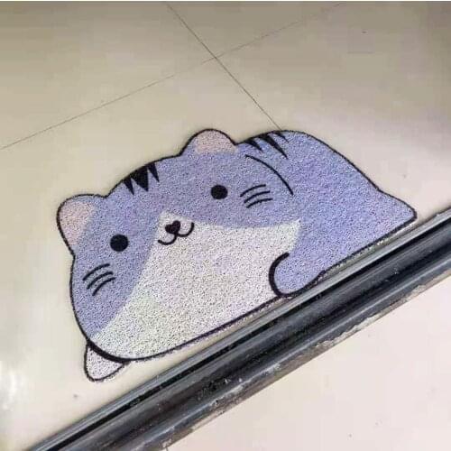 Cartoon Sand Scraping Dust Door Entrance Mat Hallway Kitchen Bathroom Non-slip Rug Dust Removal Carpet Wire Loop Footpad Doormat