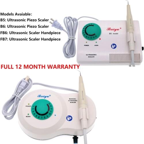 Baiyu Dental Ultrasonic Piezo Scaler Detachable Handpiece Foot Pedal EMS B5 B6