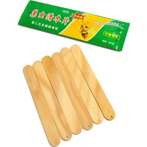 Bee Wax-moth Larvae Killer Wood Strips Beekeeping Pest Control for Beekeeper Bee Wood Strips Beekeeping Tools 15x2cm/5.9x0.8 in