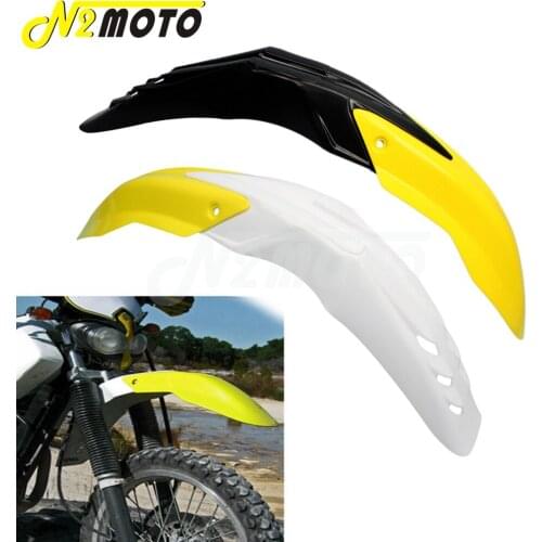 Racing Bike Front Fender Motocross ABS Plastic Mudguard Enduro Hugger Splash Cover for RMZ RM DR DR-Z 125 450 250 CC Yellow